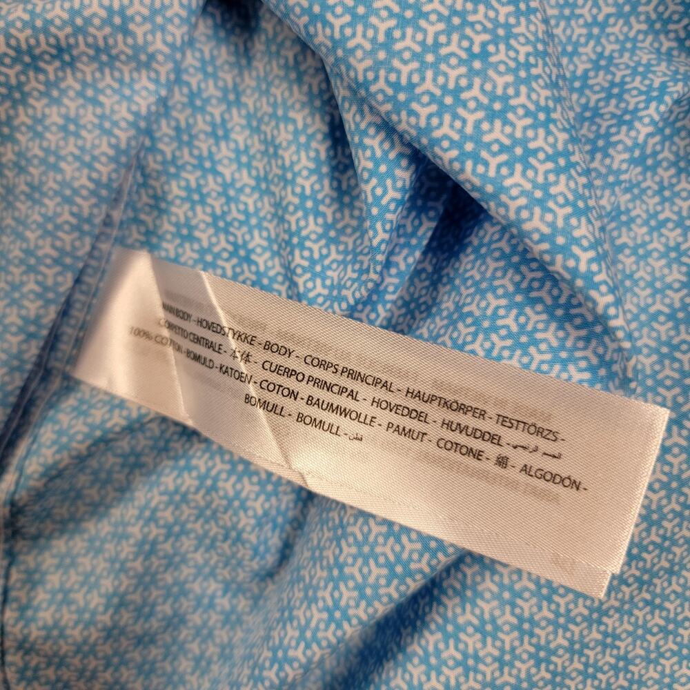 Ariat Shirt Mens Med Blue Simeon Classic Fit Short Sleeve Button Up Western 946 - Picture 9 of 10